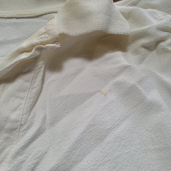 Key Largo FL Cotton Crepe Shirt Nautical Long Sleeve Lightweight Pocket Vintage - Picture 4 of 14